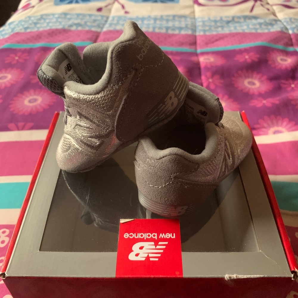 Infant 574 new balance sneakers Silver
